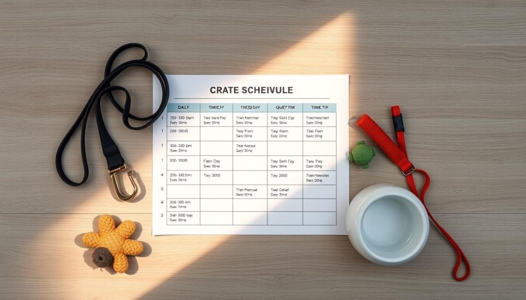 crate training schedule